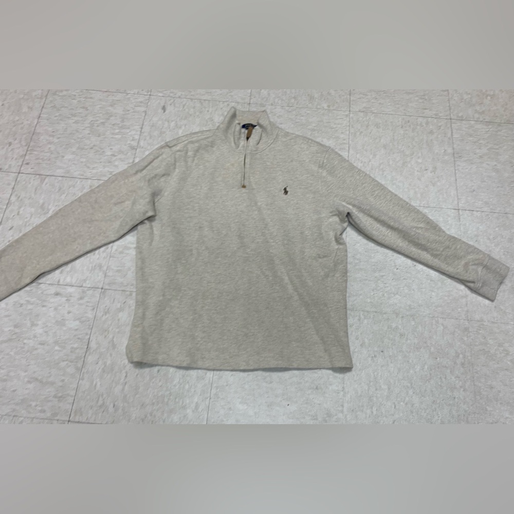 Ralph Lauren beige Quarter-Zip Sweater